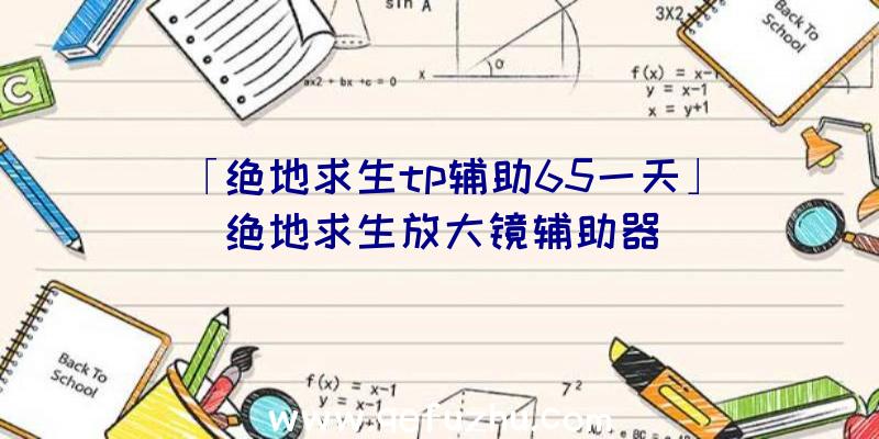 「绝地求生tp辅助65一天」|绝地求生放大镜辅助器